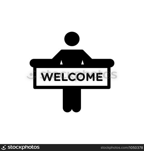 welcome signage icon