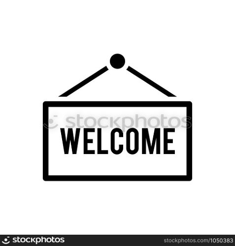 welcome signage icon
