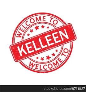 Welcome to Kelleen. Impression of a round st&with a scuff. Flat style