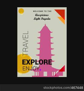 Welcome to The Auspicious Light Suzhou, China Explore, Travel Enjoy Poster Template
