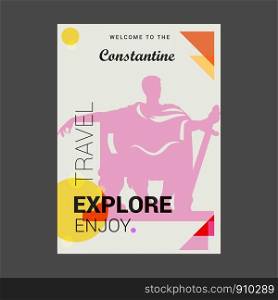 Welcome to The Constantine, Algeria Explore, Travel Enjoy Poster Template
