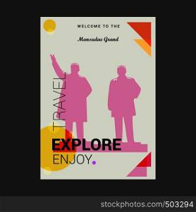 Welcome to The Mansudae Grand Pyongyang, North Korea Explore, Travel Enjoy Poster Template