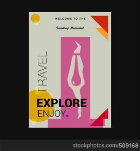 Welcome to The Teardrop Memorial Bayonne, USA Explore, Travel Enjoy Poster Template