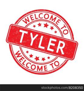 Welcome to TYLER. Impression of a round st&with a scuff. Flat style