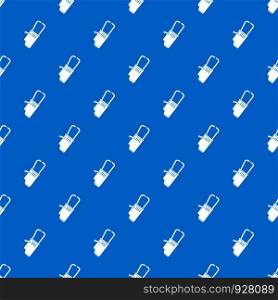Welding equipment pattern repeat seamless in blue color for any design. Vector geometric illustration. Welding equipment pattern seamless blue