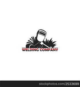 welding logo vector illustration design template