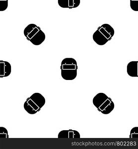 Welding mask pattern repeat seamless in black color for any design. Vector geometric illustration. Welding mask pattern seamless black