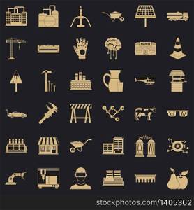 Well icons set. Simple style of 36 well vector icons for web for any design. Well icons set, simple style