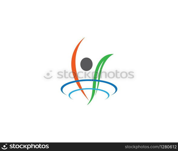 Wellnes symbol vector icon illustration