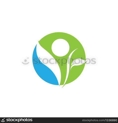 Wellnes symbol vector icon illustration