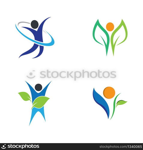 Wellnes symbol vector icon illustration