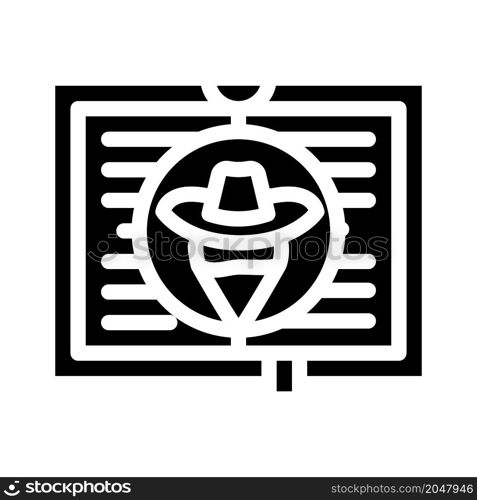 western literature glyph icon vector. western literature sign. isolated contour symbol black illustration. western literature glyph icon vector illustration