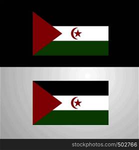 Western Sahara Flag banner design