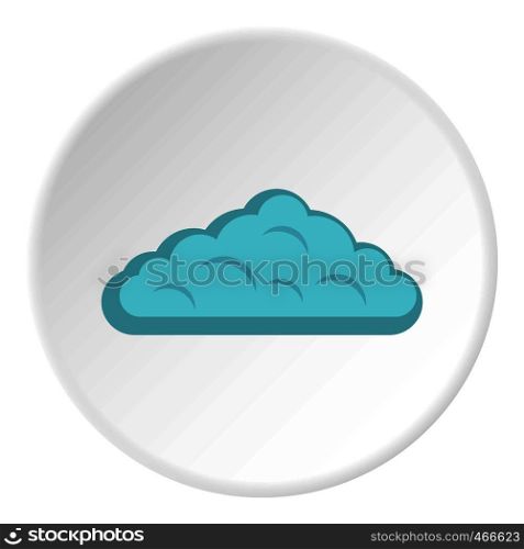 Wet cloud icon in flat circle isolated on white background vector illustration for web. Wet cloud icon circle