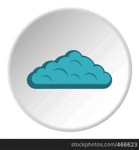Wet cloud icon in flat circle isolated on white background vector illustration for web. Wet cloud icon circle