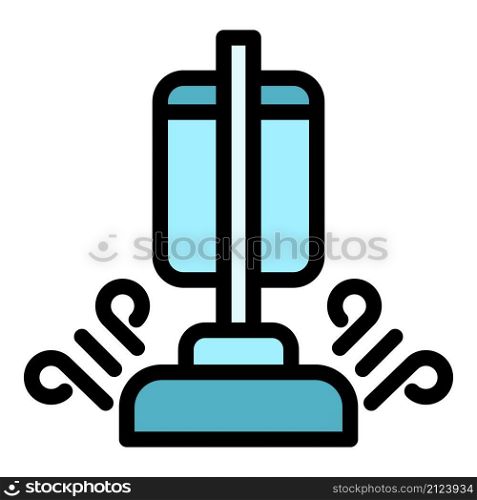 Wet steam cleaner icon. Outline wet steam cleaner vector icon color flat isolated. Wet steam cleaner icon color outline vector