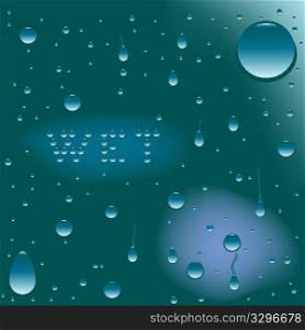 wet surface, vector art illustration