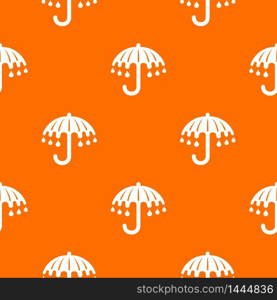 Wet umbrella pattern vector orange for any web design best. Wet umbrella pattern vector orange