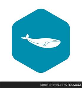 Whale icon. Simple illustration of whale vector icon for web. Whale icon, simple style