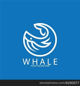 whale icon vector illustration template design