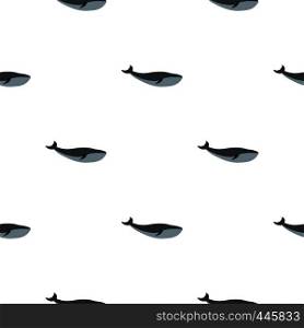 Whale pattern seamless background in flat style repeat vector illustration. Whale pattern seamless