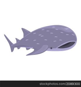 Whale predator icon cartoon vector. Sea shark. Underwater fish. Whale predator icon cartoon vector. Sea shark