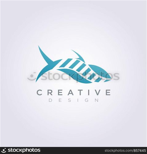 Whale Sea Animal Illustration Design Clipart Symbol Logo Template.