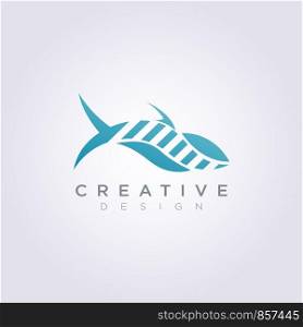 Whale Sea Animal Illustration Design Clipart Symbol Logo Template.
