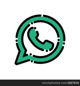 Whatsapp icon design vector