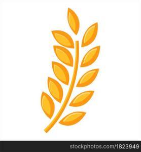 Wheat Ear Spica Icon Vector Art Illustration