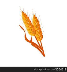 Wheat. Fall harvesting. Vector illustration.