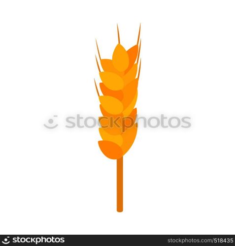 Wheat icon in isometric 3d style on a white background. Wheat icon, isometric 3d style