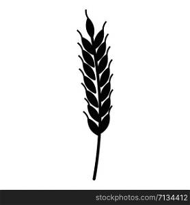 Wheat icon. Simple illustration of wheat vector icon for web design isolated on white background. Wheat icon, simple style