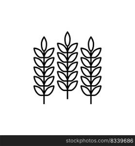 wheat icon vector design templates white on background