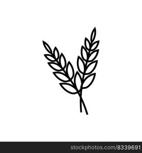 wheat icon vector design templates white on background