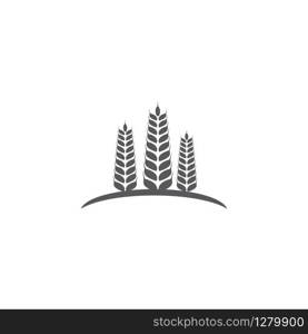 Wheat icon Vector Illustration design Logo template