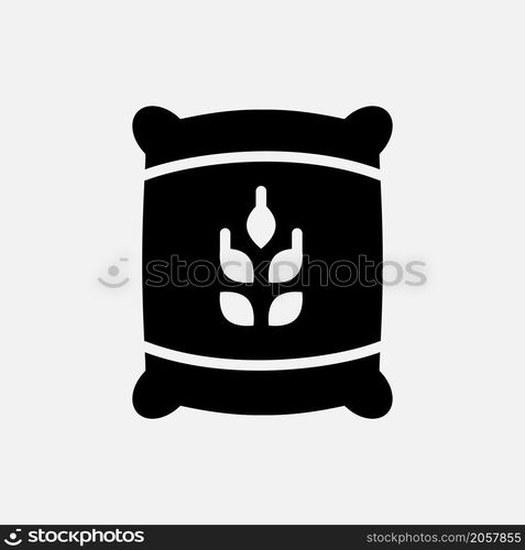 wheat icon vector solid style