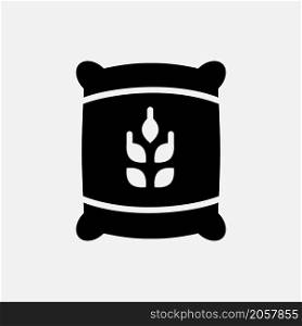 wheat icon vector solid style