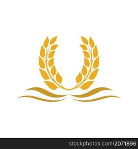 Wheat logo images illustration design