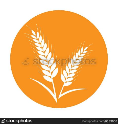 wheat logo in tiger circle vector illustration design