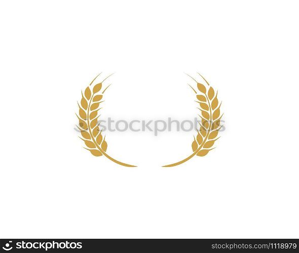 Wheat Logo Template vector