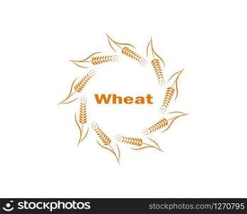 wheat Logo Template vector icon design