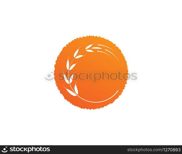 wheat Logo Template vector icon design