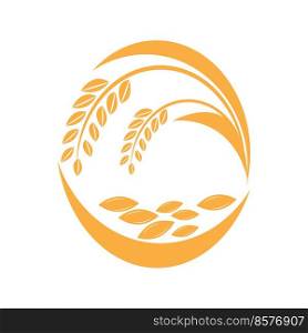 Wheat Logo template vector illustration design