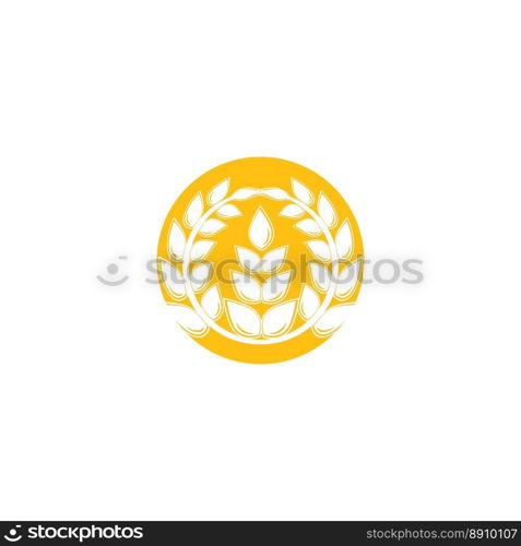 Wheat Logo Template vector symbol nature