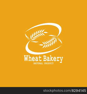 Wheat logo vector icon illustration 