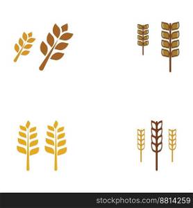 Wheat or cereal logo, wheat field and wheat farm logo.With easy and simple editing.