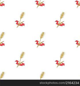 Wheat pattern seamless background texture repeat wallpaper geometric vector. Wheat pattern seamless vector