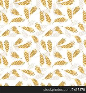 Wheat plant seamless pattern for textile design. Wheat plant seamless pattern for textile design, vector background