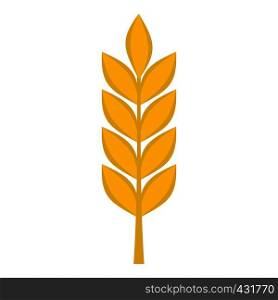 Wheat spike icon flat isolated on white background vector illustration. Wheat spike icon isolated
